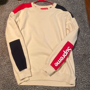 Cream supreme crewneck